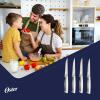 imageOster Baldwyn 4 Piece Stainless Steel Serrated Steak Knives4pc Steak Knife Set