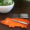 imageOster Baldwyn 4 Piece Stainless Steel Serrated Steak Knives4pc Steak Knife Set