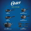 imageOster Clairborne 7Piece Cookware Set White wSpeckleBlack