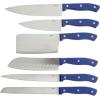 imageOster Evansville 14 Piece Stainless Steel Cutlery Block Set Red HandlesYale Blue