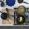 imageOster Hawke 14Piece Cookware Set BlackBlue