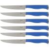 imageOster Langmore 15 Piece Stainless Steel Cutlery Knife Block Set WBlack Box  Classic Blue HandlesClassic Blue