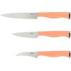 imageOster Langmore 15 Piece Stainless Steel Cutlery Knife Block Set WBlack Box  Classic Blue HandlesTerracotta Orange