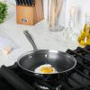 imageOster Modessa Hybrid Premium NonStick TriPly Stainless Steel 95quot Fry Pan WEtchingStainless Steel