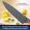 imageOster Ronnan 12 Piece Knife Set 6 Assorted Color Knives wNonstick Blades and 6 Sheaths