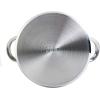 imageOster Sangerfield Stainless Steel Cookware 5Quart Pasta Pot Set wSteamer Basket ampamp LidStainless Steel