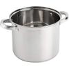 imageOster Sangerfield Stainless Steel Cookware 5Quart Pasta Pot Set wSteamer Basket ampamp LidStainless Steel