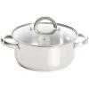 imageOster Sangerfield Stainless Steel Cookware 5Quart Pasta Pot Set wSteamer Basket ampamp LidStainless Steel