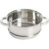 imageOster Sangerfield Stainless Steel Cookware 5Quart Pasta Pot Set wSteamer Basket ampamp LidStainless Steel