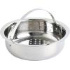 imageOster Sangerfield Stainless Steel Cookware 5Quart Pasta Pot Set wSteamer Basket ampamp LidStainless Steel