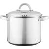 imageOster Sangerfield Stainless Steel Cookware 5Quart Pasta Pot wSteamer ampamp Strainer LidStainless Steel