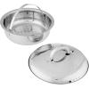 imageOster Sangerfield Stainless Steel Cookware 5Quart Pasta Pot wSteamer ampamp Strainer LidStainless Steel
