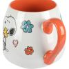imagePeanuts Mothers Baby 4 Pack Large 20 OZ Belly Shaped Stoneware Mugs
