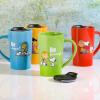 imagePeanuts Snoopy Gentle Reminders 18oz Travel Cup wLid Stoneware 4Pack Assorted Colors