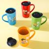 imagePeanuts Snoopy Gentle Reminders 18oz Travel Cup wLid Stoneware 4Pack Assorted Colors