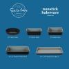 imageSur La Table Kitchen Essential Carbon Steel Baking Pans Bakeware Set WPremium PFA Free Grey Ceramic Non stick  Juniper Green ExteriorBlack