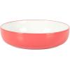 imageSur La Table Kitchen Essentials 16 Piece TwoTone Porcelain Chip and Scratch Resistant Dinnerware Plates and Bowls Set  RedWhiteRedWhite