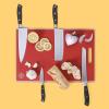 imageSur La Table Kitchen Essentials 5 Piece German Steel Blade wTriple Riveted Handle Set on Beechwood Magnetic Block  BlackBlack