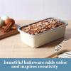 imageSur La Table Kitchen Essentials Bake Sale 9 X 13 Inch PFA Free Ceramic Nonstick RoasterCakeBaking Pan  Linen WhiteLinen White