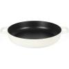imageSur La Table Kithcen Essential 375 Quart Enamel Cast Iron All In One MultiPurpose NonToxic Nonstick Braiser Pan WBorosilicate Glass Lid  Linen WhiteLinen White