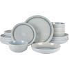 imageGibson Elite Juno Moon 16 Piece Double Bowl Reactive Blue Dinnerware Set