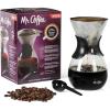 imageMr Coffee Verduzco 3 Piece 34 OZ Borosilicate Glass Pour Over Coffee Maker wHand Guard