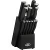 imageOster Langmore 15 Piece Stainless Steel Cutlery Knife Block Set WBlack Box  Classic Blue HandlesBlack