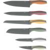 imageOster Ronnan 12 Piece Knife Set 6 Assorted Color Knives wNonstick Blades and 6 Sheaths