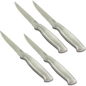 imageOster Baldwyn 4 Piece Stainless Steel Serrated Steak Knives4pc Steak Knife Set