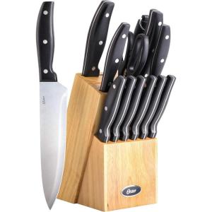 imageOster Granger 14 Piece Stainless Steel Cutlery Set WWood Block