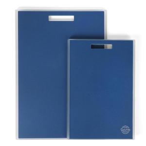 imageSur La Table Kitchen Essentials 2 Piece 17quot x 12quot ampamp 13quot x 9quot Cutting Board Set  BlueBlue