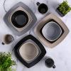 imageGibson Elite Soho Lounge Dinnerware Set Service for 4 16pcs Matte Gray