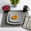 imageGibson Elite Soho Lounge Dinnerware Set Service for 4 16pcs Matte Gray