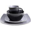 imageGibson Elite Soho Lounge Dinnerware Set Service for 4 16pcs Matte Gray