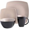 imageGibson Elite Soho Lounge Dinnerware Set Service for 4 16pcs Matte Taupe