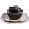 imageGibson Elite Soho Lounge Dinnerware Set Service for 4 16pcs Matte Taupe