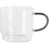 imageGibson Soho Lounge Stackable Glass Espresso Cups with Rack Glass 4Piece 38ozEspresso Cups with Rack 4Piece