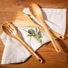 imageItalian Olive Wood 2 Piece ExtraLarge 14 Inch Ladle and Tasting Spoon SetItalian Olive Wood
