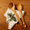 imageItalian Olive Wood 2 Piece ExtraLarge 14 Inch Ladle and Tasting Spoon SetItalian Olive Wood