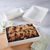 imageMARTHA STEWART 3 Piece Oven to Table Stoneware Bakeware Baking Dish ampamp Casserole Set  Dusty BluePink