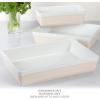 imageMARTHA STEWART 3 Piece Oven to Table Stoneware Bakeware Baking Dish ampamp Casserole Set  Dusty BluePink