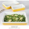 imageMARTHA STEWART 3 Piece Oven to Table Stoneware Bakeware Baking Dish ampamp Casserole Set  Dusty BlueYellow