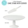 imageMartha Stewart 85quot Cake Stand GreenWhite 12