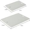 imageMartha Stewart BPA Free Plastic Cutting Board 16quot x 12quot and 12quot x 8quot  Martha Blue  Dishwasher Safe 2PackGray