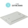 imageMartha Stewart BPA Free Plastic Cutting Board 16quot x 12quot and 12quot x 8quot  Martha Blue  Dishwasher Safe 2PackGray