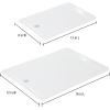 imageMartha Stewart BPA Free Plastic Cutting Board 16quot x 12quot and 12quot x 8quot  Martha Blue  Dishwasher Safe 2PackLinen