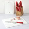imageMartha Stewart BPA Free Plastic Cutting Board 16quot x 12quot and 12quot x 8quot  Martha Blue  Dishwasher Safe 2PackLinen