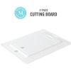imageMartha Stewart BPA Free Plastic Cutting Board 16quot x 12quot and 12quot x 8quot  Martha Blue  Dishwasher Safe 2PackLinen