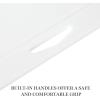 imageMartha Stewart BPA Free Plastic Cutting Board 16quot x 12quot and 12quot x 8quot  Martha Blue  Dishwasher Safe 2PackLinen