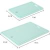 imageMartha Stewart BPA Free Plastic Cutting Board 16quot x 12quot and 12quot x 8quot  Martha Blue  Dishwasher Safe 2PackMartha Blue